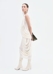 Draped Top in Viscose Jersey - Ivory - CO Collections